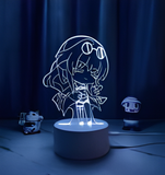 3D Illuminated Art - Honkai: Star Rail - Kafka 3D Illusion LED Night Light 16 Colors