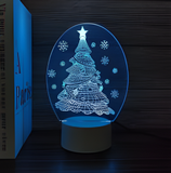 3D LED Night Light - Christmas Tree