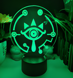 3D Illuminated Art - The Legend of Zelda - Sheikah Eye 3D Illusion LED Night Light 16 Colors