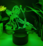 3D Illuminated Art - The Legend of Zelda - Link Archery 3D Illusion LED Night Light 16 Colors
