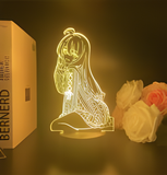 3D Illuminated Art - Wandering Witch: The Journey of Elaina - Elaina 3D Illusion LED Night Light 16 Colors #5531