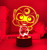 3D Illuminated Art - Happy Heroes - Happy S/Hero (Kaixin Chaoren) 3D Illusion LED Night Light 16 Colors