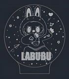 3D Illuminated Art - LABUBU - LABUBU in hoodie 3D Illusion LED Night Light 16 Colors