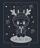 3D Illuminated Art - La Bu Bu - La Bu Bu (Christmas Edition) 3D Illusion LED Night Light 16 Colors