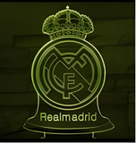 3D Illuminated Art - Real Madrid - Real Madrid Logo 3D Illusion LED Night Light 16 Colors