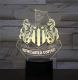 3D Illuminated Art - Newcastle United - Newcastle United Crest 3D Illusion LED Night Light 16 Colors