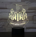 3D LED Night Light - Newcastle United - Newcastle United Crest