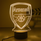 3D LED Night Light - Arsenal Football Club - Arsenal F.C. crest