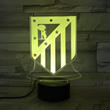 3D LED Night Light - Atlético Madrid - Atlético Madrid logo