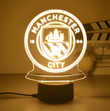 3D LED Night Light - Manchester City Football Club - Manchester City logo
