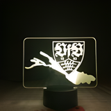 3D LED Night Light - VfB Stuttgart - Club crest