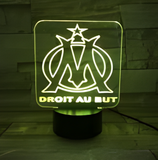 3D LED Night Light - Olympique de Marseille - Olympique de Marseille Logo
