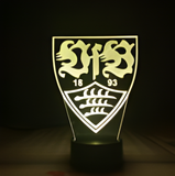 3D LED Night Light - VfB Stuttgart - VfB Stuttgart crest