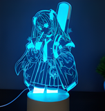 3D Illuminated Art - Hatsune Miku - Girl drinking a beverage 3D Illusion LED Night Light 16 Colors