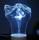 3D Illuminated Art - Hatsune Miku - Hatsune Miku singing 3D Illusion LED Night Light 16 Colors