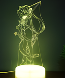 3D Illuminated Art - Hatsune Miku - Fencing 3D Illusion LED Night Light 16 Colors