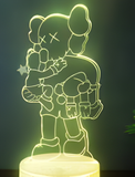 3D Illuminated Art - KAWS - KAWS BUMP / Hugging Companion 3D Illusion LED Night Light 16 Colors