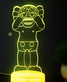 3D Illuminated Art - KAWS - Companion (covering eyes) 3D Illusion LED Night Light 16 Colors
