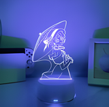 3D Illuminated Art - Aotu World - Gardener 3D Illusion LED Night Light 16 Colors
