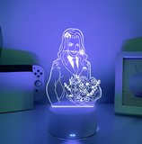 3D Illuminated Art - Identity V - Joker-inspired character in a suit holding a bouquet 3D Illusion LED Night Light 16 Colors