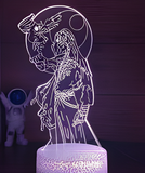 3D Illuminated Art - Identity V - Enchantress (Moon Phase) 3D Illusion LED Night Light 16 Colors