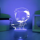 3D Illuminated Art - Identity V - Leo Beck (The Hell Ember) 3D Illusion LED Night Light 16 Colors