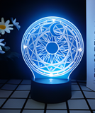 3D Illuminated Art - Cardcaptor Sakura - Clow Magic Circle 3D Illusion LED Night Light 16 Colors