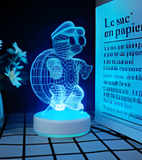 3D Illuminated Art - Super Mario - Koopa Troopa with sunglasses 3D Illusion LED Night Light 16 Colors
