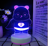 3D Illuminated Art - Aotu World - Superman Panda 3D Illusion LED Night Light 16 Colors