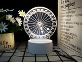 3D Illuminated Art - Ferris Wheel 3D Illusion LED Night Light 16 Colors