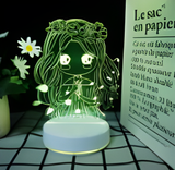 3D Illuminated Art - Rose Princess 3D Illusion LED Night Light 16 Colors