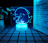 3D Illuminated Art - Cute Shark 3D Illusion LED Night Light 16 Colors