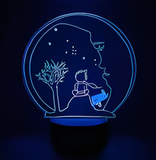 3D Illuminated Art - The Little Prince - The Little Prince 3D Illusion LED Night Light 16 Colors