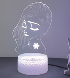 3D Illuminated Art - Frozen - Elsa 3D Illusion LED Night Light 16 Colors #1703