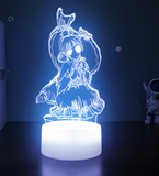 3D Illuminated Art - Soul Land - Young Xiao Wu 3D Illusion LED Night Light 16 Colors