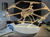 3D Illuminated Art - Drone 3D Illusion LED Night Light 16 Colors