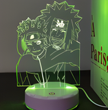 3D Illuminated Art - Naruto - Naruto and Jiraiya 3D Illusion LED Night Light 16 Colors