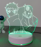 3D Illuminated Art - Naruto - Itachi Uchiha and Konan 3D Illusion LED Night Light 16 Colors