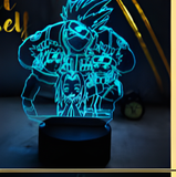 3D Illuminated Art - Naruto - Kakashi and Team 7 group photo 3D Illusion LED Night Light 16 Colors