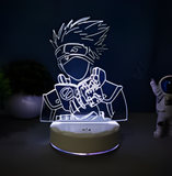 3D Illuminated Art - Naruto - Kakashi reading a book 3D Illusion LED Night Light 16 Colors
