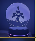 3D Illuminated Art - Naruto - Naruto Uzumaki (Round Board) 3D Illusion LED Night Light 16 Colors