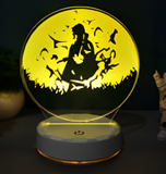 3D Illuminated Art - Naruto - Uchiha Itachi with crows 3D Illusion LED Night Light 16 Colors