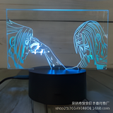 3D Illuminated Art - Naruto - Sasuke and Itachi 3D Illusion LED Night Light 16 Colors