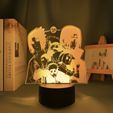 3D Illuminated Art - Naruto - Naruto Team 7 Group Photo 3D Illusion LED Night Light 16 Colors