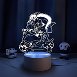 3D Illuminated Art - Naruto - Jiraiya's Toad Summon 3D Illusion LED Night Light 16 Colors