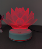 3D Illuminated Art - Lotus Flower 3D Illusion LED Night Light 16 Colors