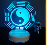 3D Illuminated Art - Bagua / Yin and Yang 3D Illusion LED Night Light 16 Colors
