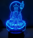 3D Illuminated Art - Religious - Ksitigarbha Bodhisattva 3D Illusion LED Night Light 16 Colors #2304