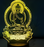3D Illuminated Art - Medicine Buddha (Bhaisajyaguru) 3D Illusion LED Night Light 16 Colors