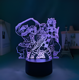 3D Illuminated Art - Demon Slayer: Kimetsu no Yaiba - Tanjiro, Zenitsu, Inosuke, and Nezuko group photo 3D Illusion LED Night Light 16 Colors